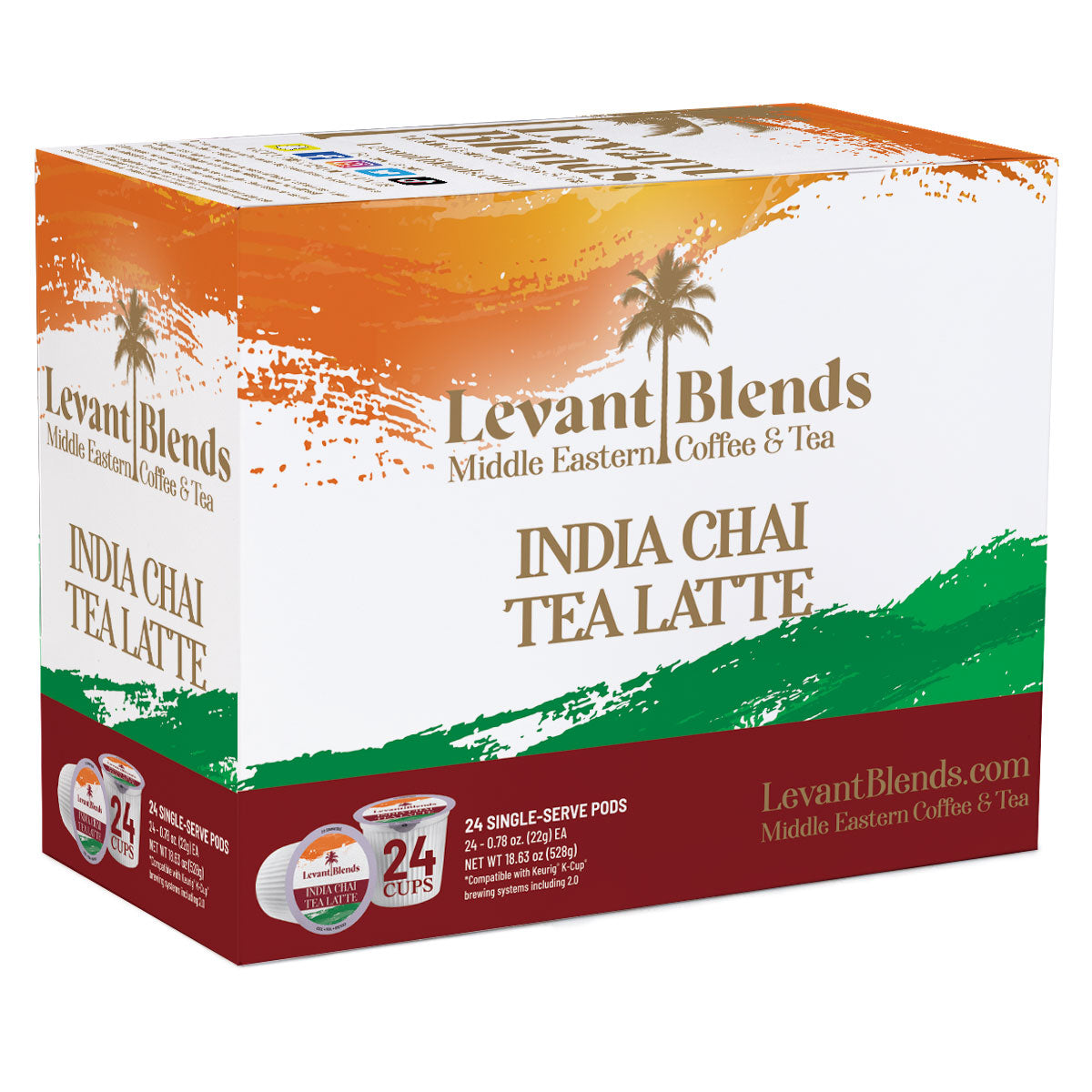 Levant Blends India Chai Tea Latte For Keurig